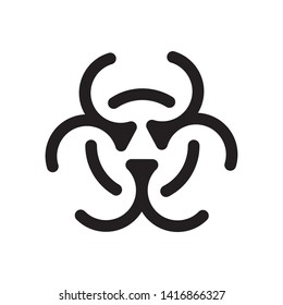 Vector illustration of radioactivity symbol