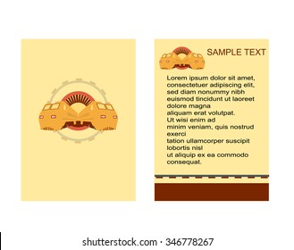 Vector illustration of the Rail Road Banners