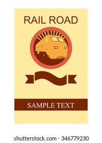 Vector illustration of the Rail Road flayer