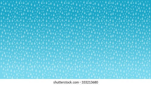 Vector illustration of the rain background with drops.