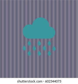 Vector illustration of Rain high quality icon
