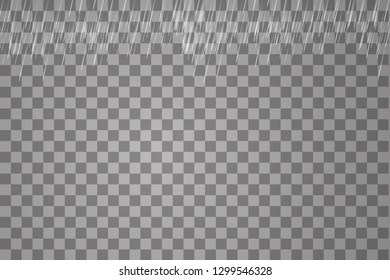 Vector illustration rain isolated on a transparent background