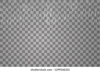 Vector illustration rain isolated on a transparent background