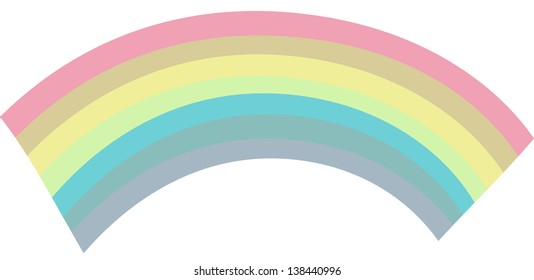 Vector illustration of a rainbow