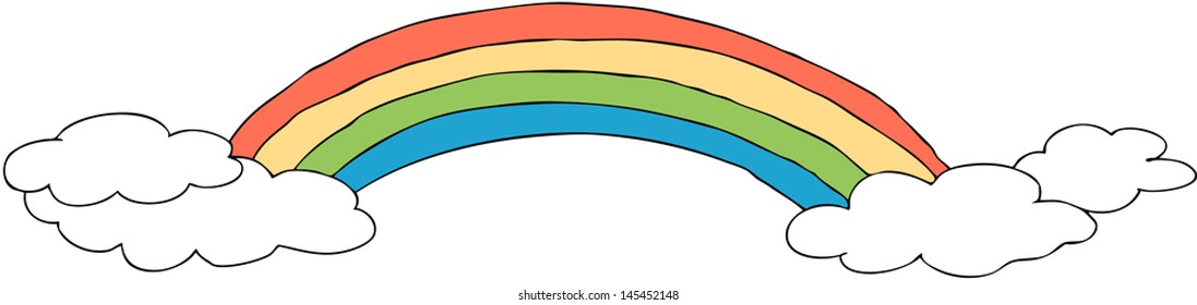 Vector illustration of a rainbow