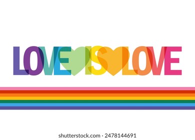 vector illustration of rainbow color background for Pride Month celebration awarness banner