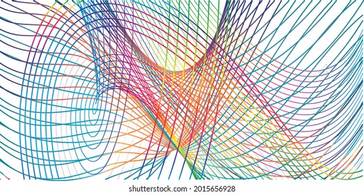 Ilustración vectorial líneas de color arcoiris fondo de patrón abstracto,EPS 10.