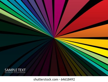 Vector illustration of rainbow color  web design template - Web background  in rainbow colors