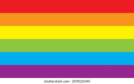 Ilustración vectorial de los colores arcoiris en estilo plano.