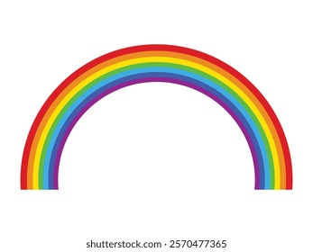Vector illustration of rainbow icon