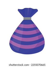 Ilustración vectorial del Candy navideño de hierba pimienta.