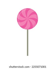 Ilustración vectorial del Candy navideño de hierba pimienta.