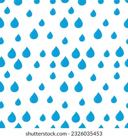 Vector illustration of raindrop pattern. Rain.