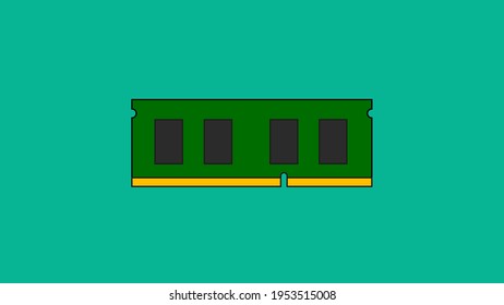 Vector illustration of RAM. Can be used for background, wallpaper, icon.