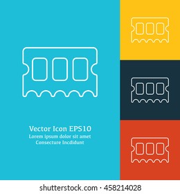 Vector illustration of RAM icon