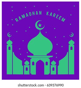 Vector illustration for Ramadan with colorful elements and mosque. Islamic Celebration Poster and advertising. Logo and Icon Ramadan Celebration.