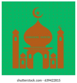 Vector illustration for Ramadan with colorful elements and mosque. Islamic Celebration Poster and advertising. Logo and Icon Ramadan Celebration.