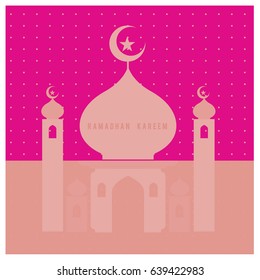 Vector illustration for Ramadan with colorful elements and mosque. Islamic Celebration Poster and advertising. Logo and Icon Ramadan Celebration.