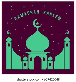 Vector illustration for Ramadan with colorful elements and mosque. Islamic Celebration Poster and advertising. Logo and Icon Ramadan Celebration.