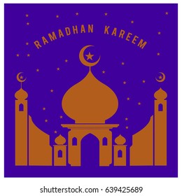 Vector illustration for Ramadan with colorful elements and mosque. Islamic Celebration Poster and advertising. Logo and Icon Ramadan Celebration.