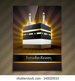 vector illustration of ramadan festival template design