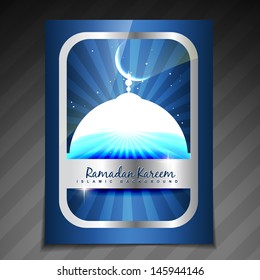 vector illustration of ramadan festival template design