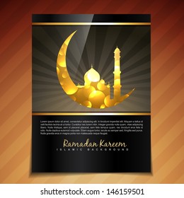 vector illustration of ramadan festival template design