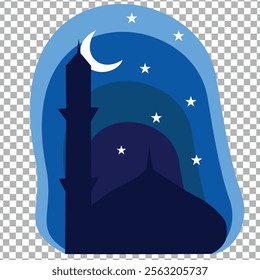 Vector Illustration of ramadan greeting or happy ed mubarak, Business Concept, Ramadan Concept, Ramadan Kareem, Flat Design