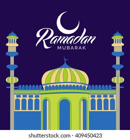 Vector illustration of Ramadan greetings background.