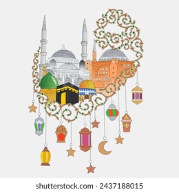 Vector Illustration of Ramadan Kareem