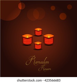Vector illustration for ramadan kareem