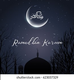 Vector illustration of Ramadan kareem background