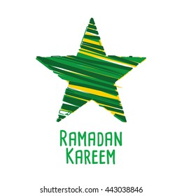 Vector Illustration of Ramadan Kareem design template. good for card and banner