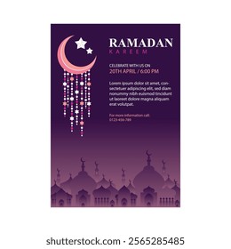 Vector illustration of Ramadan Kareem flyer