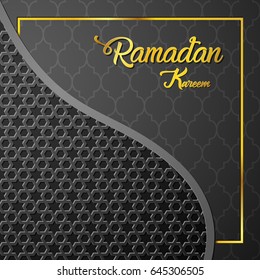 Vector illustration of Ramadan Kareem greeting card