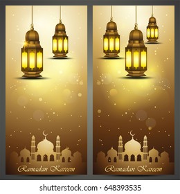 Vector illustration of Ramadan Kareem greeting card