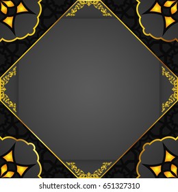 Vector illustration of Ramadan Kareem greeting card template 