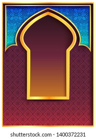 vector illustration of Ramadan Kareem ( Greetings for Ramadan) background with Islamic Mosque