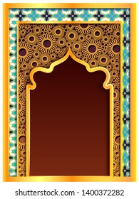 vector illustration of Ramadan Kareem ( Greetings for Ramadan) background with Islamic Mosque
