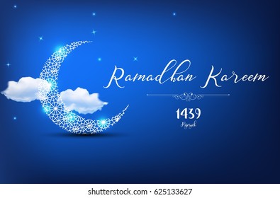 Vector illustration of Ramadan Kareem Greetings Card