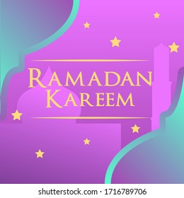 Vector Illustration, Ramadan Kareem islamic design