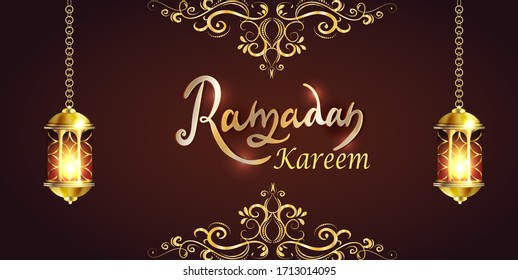Vector Illustration Ramadan Kareem Lantern.