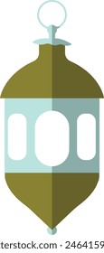 Vector Illustration of Ramadan Kareem Lantern. in Flat Style.
