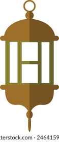 Vector Illustration of Ramadan Kareem Lantern. in Flat Style.