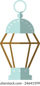 Vector Illustration of Ramadan Kareem Lantern. in Flat Style.