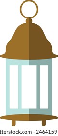 Ilustración vectorial de Ramadan Kareem Lantern. en estilo plano.