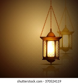 Vector Illustration Ramadan Kareem Lantern.