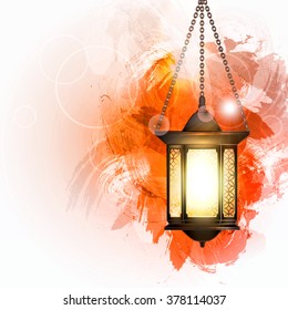 Vector Illustration Ramadan Kareem Lantern.