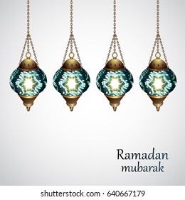 Vector Illustration Ramadan Kareem Lantern.