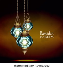 Vector Illustration Ramadan Kareem Lantern.